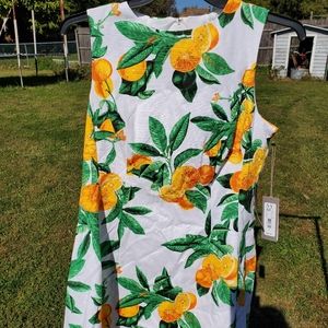 Eva Mendez oranges dress